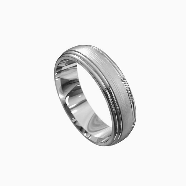 5mm 18k gold Mens Wedding Ring