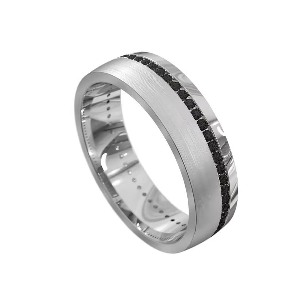 5mm Black Diamond Wedding Ring