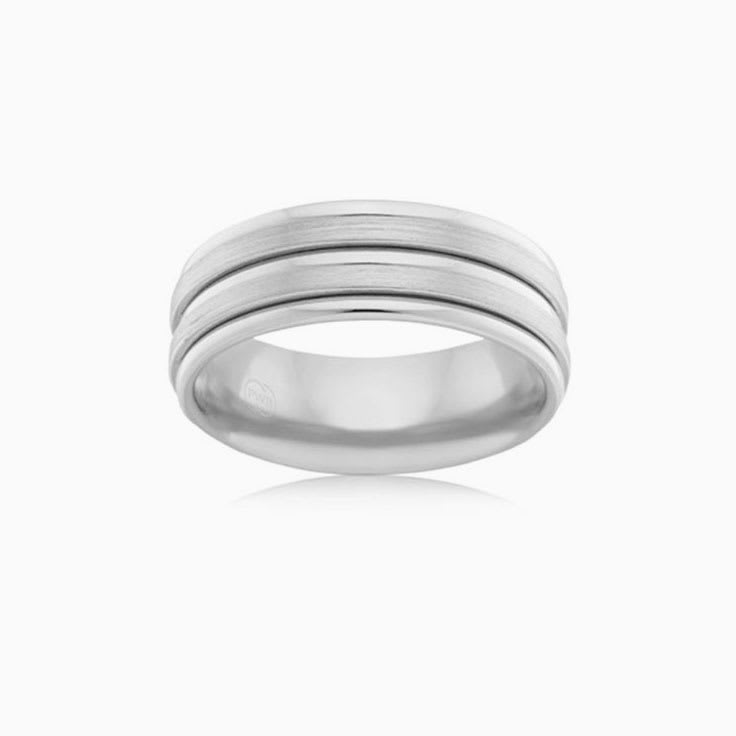 5mm Double Grooved Wedding Ring