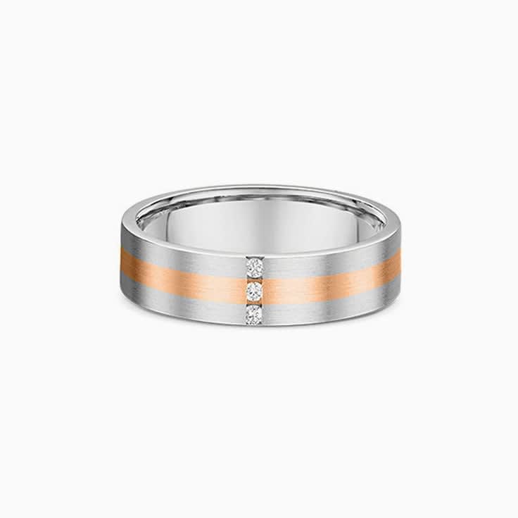 5mm Three Stone Wedding Band