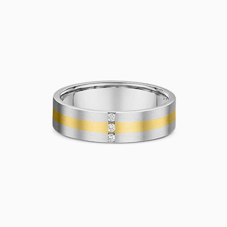 5mm Three Stone Wedding Band
