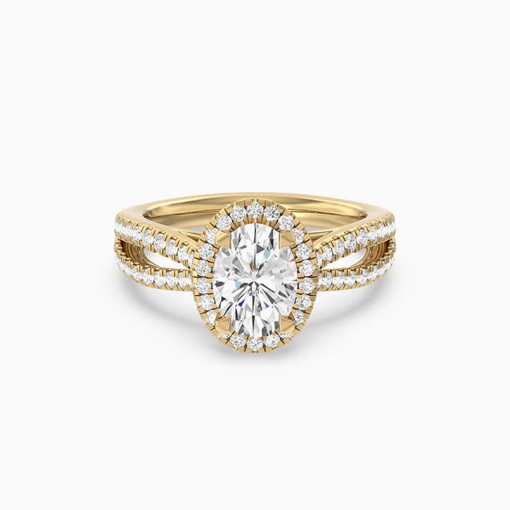 1 carat oval diamond engagement ring