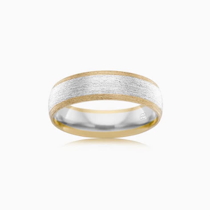 8mm Rounded Mens Wedding Ring