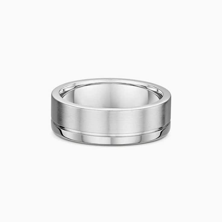 8mm Platinum 600 Wedding Ring
