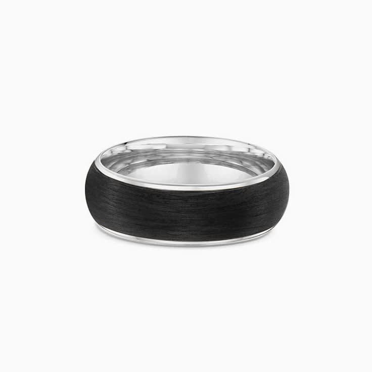 8mm Full Rounded Mens Wedding Ring
