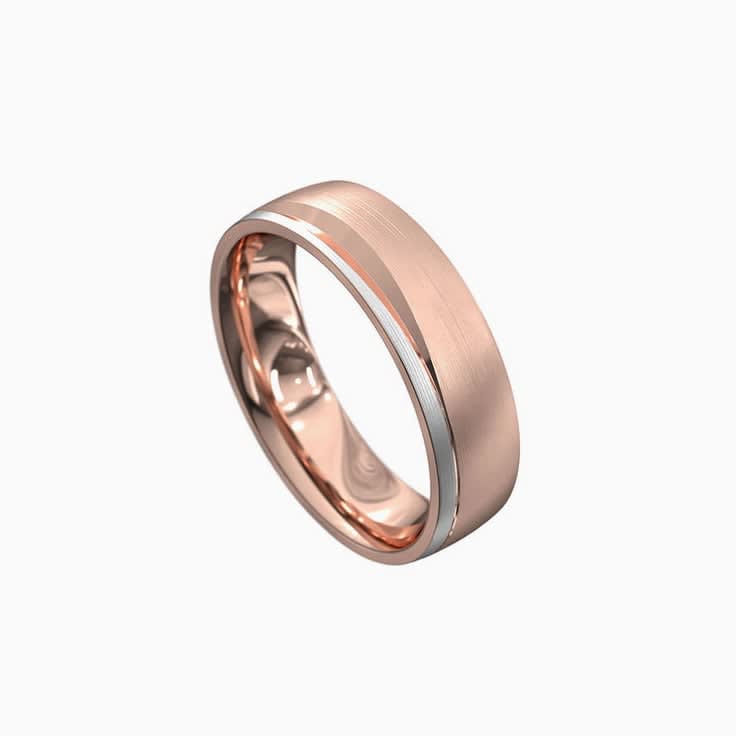 8mm 18k Solid Gold Mens Ring