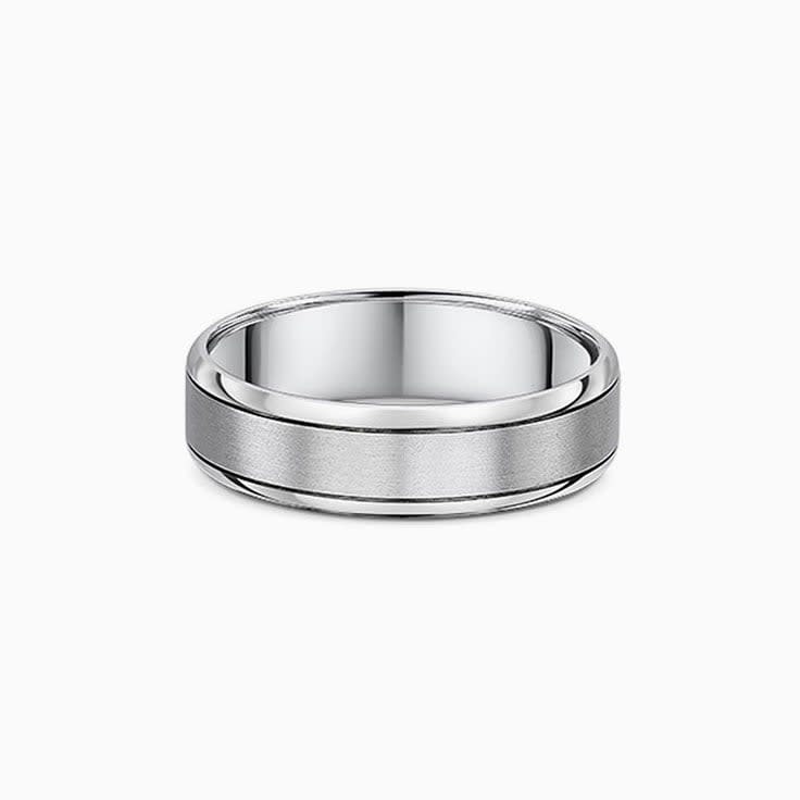 4mm Matt Finish Mens Wedding Ring