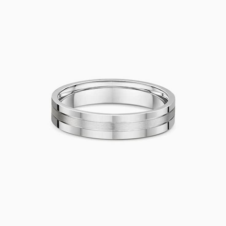 4mm 18k Gold Mens Wedding Ring