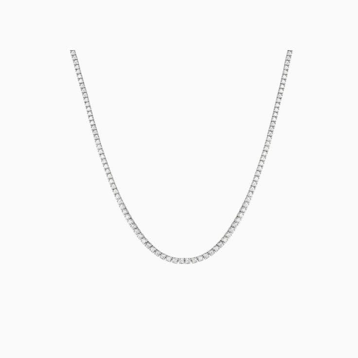 Single line tennis necklace