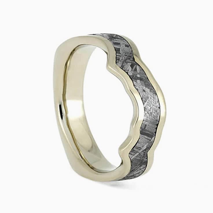 Meteorite Womens Wedding Band