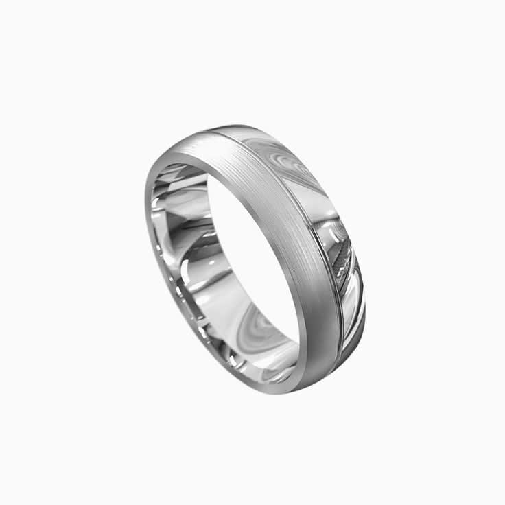 Unique mens wedding band