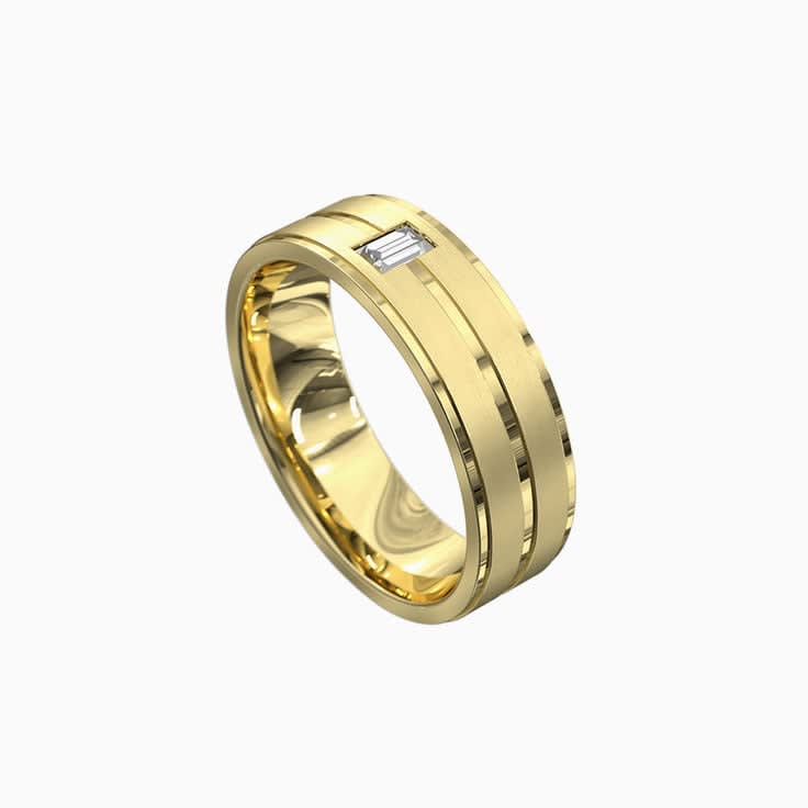 Diamond mens ring