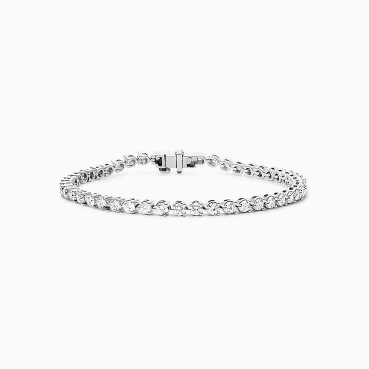 10 Carat Lab Diamond Tennis Bracelet In A Three Claw Setting