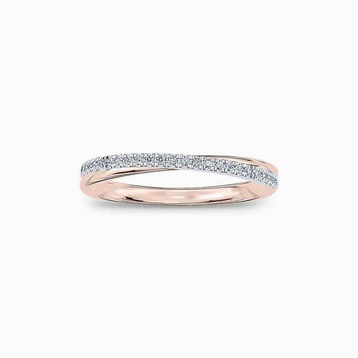 Petite overlap ladies ring