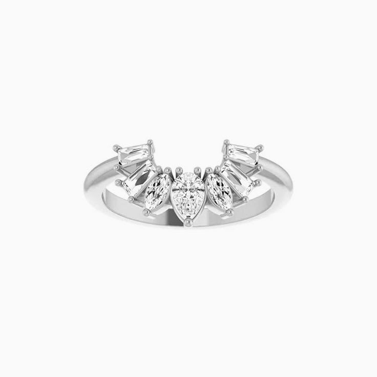 Unique tiara wedding ring