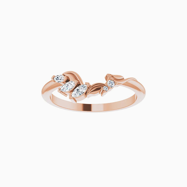 Diamond tiara wedding ring