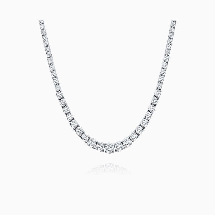 Diamond necklace graduated