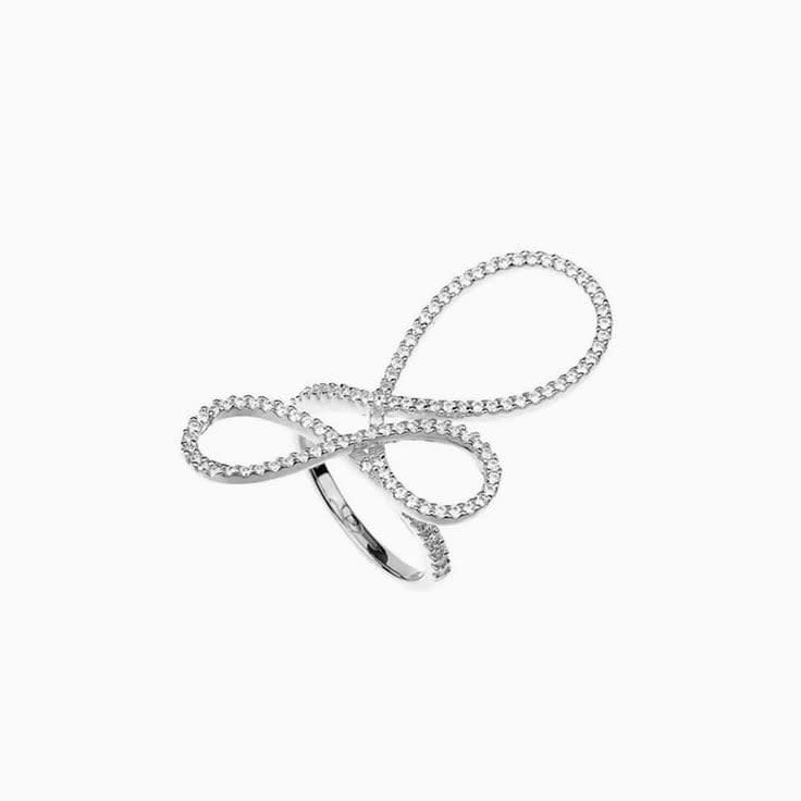 infinity ring gold with diamonds