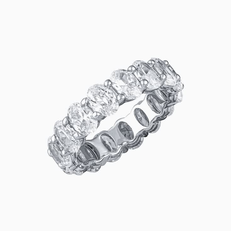 Oval eternity band