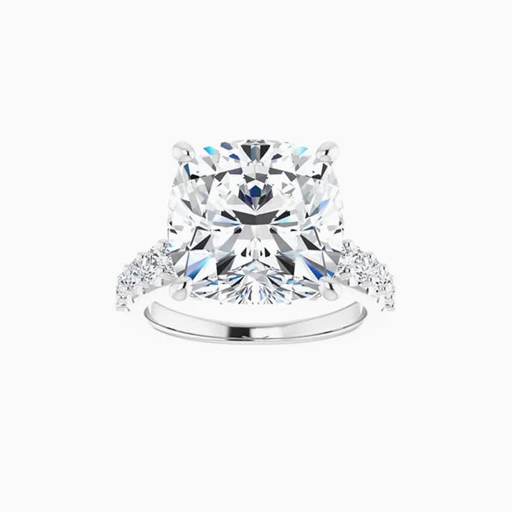 1 carat cushion cut diamond ring