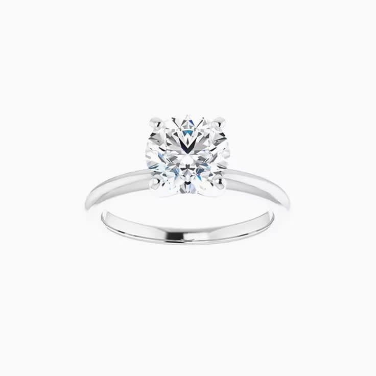 2 carat solitaire engagement ring