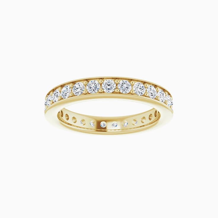 18K Yellow Gold Channel Set Sapphire And Diamond Ring – Ferro Jewelers