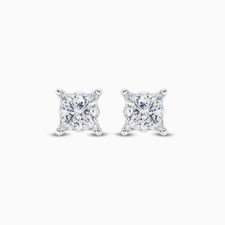 Lab created diamond studs