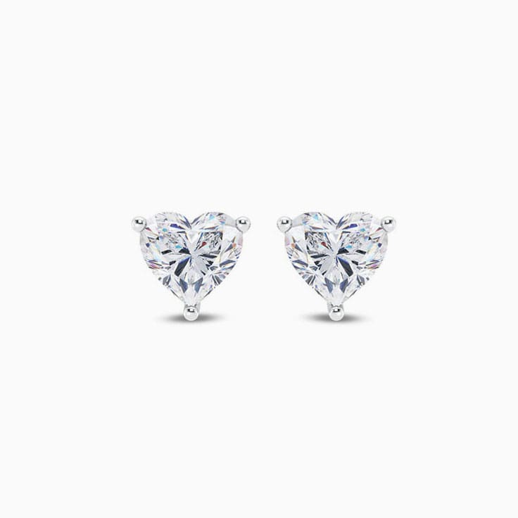 Lab created diamond earrings