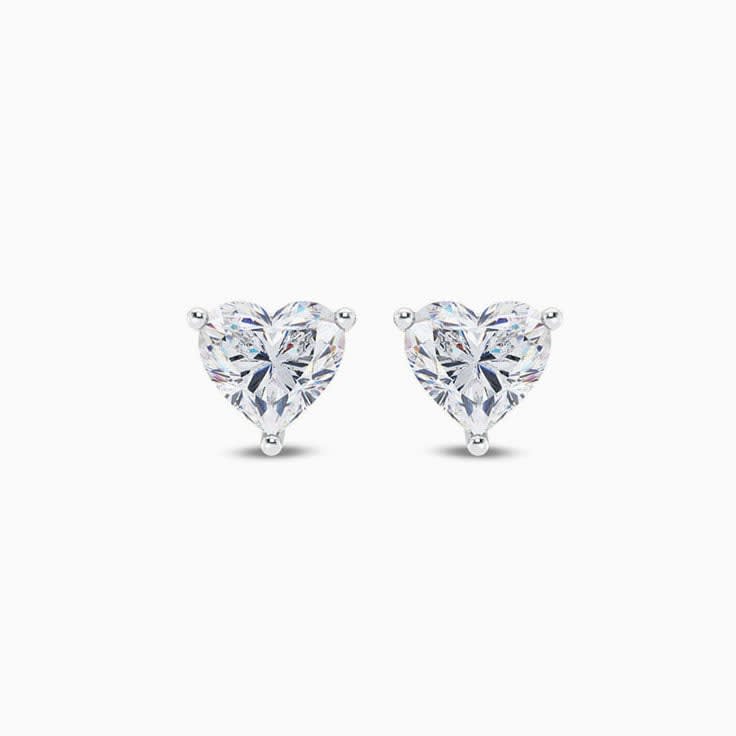 Lab created diamond earrings