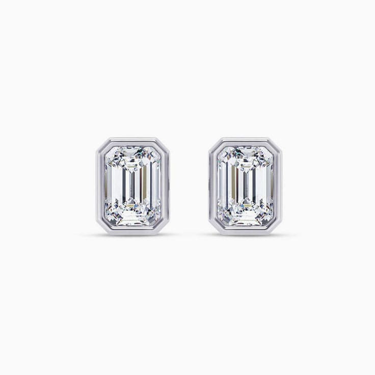 Lab diamond earrings