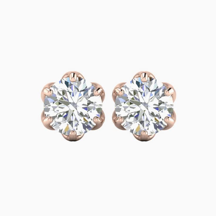 Lab diamond studs