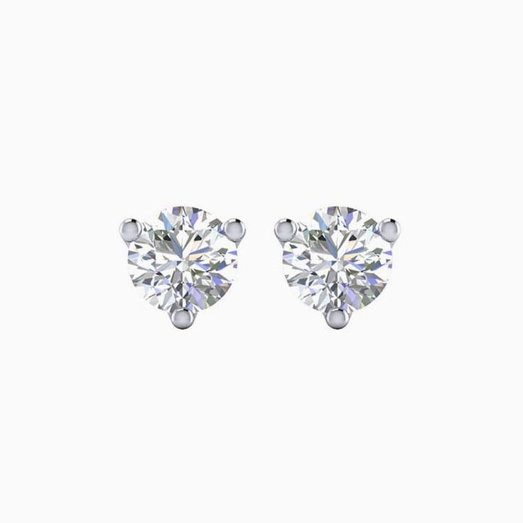 Lab diamond earrings stud
