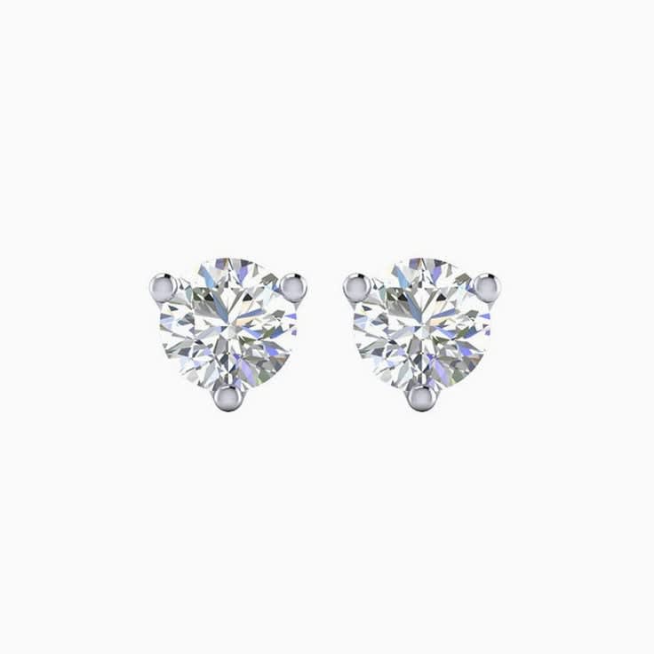 Lab diamond earrings stud