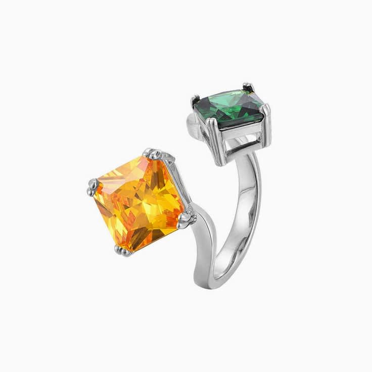 Two Birthstone ring