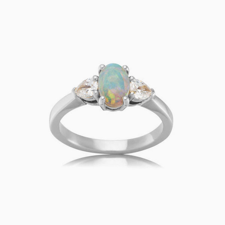 Opal ring for women