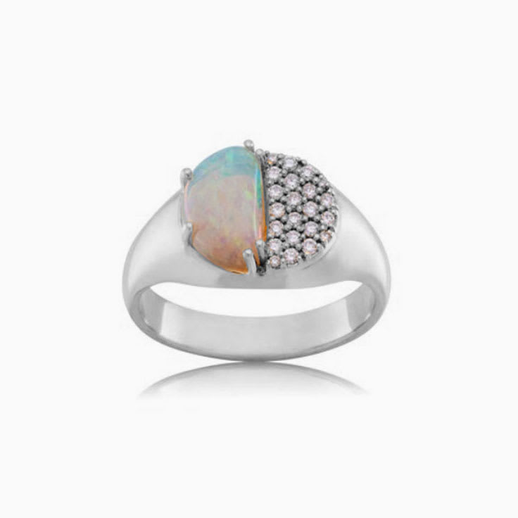Opal Signet ring