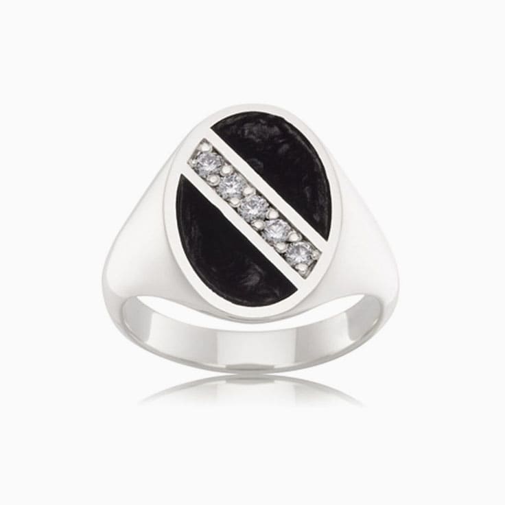 Black onyx signet ring