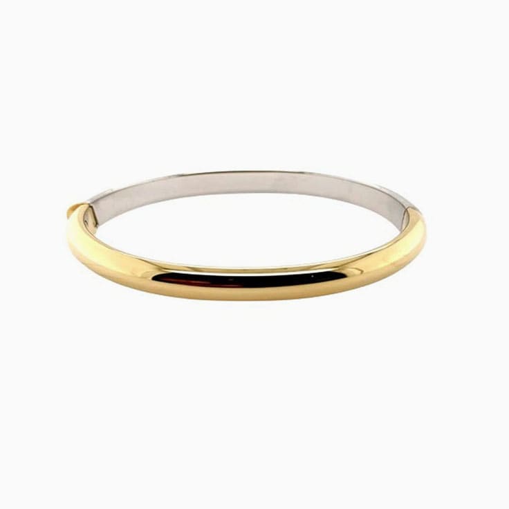 Womens Solid Gold Bangle