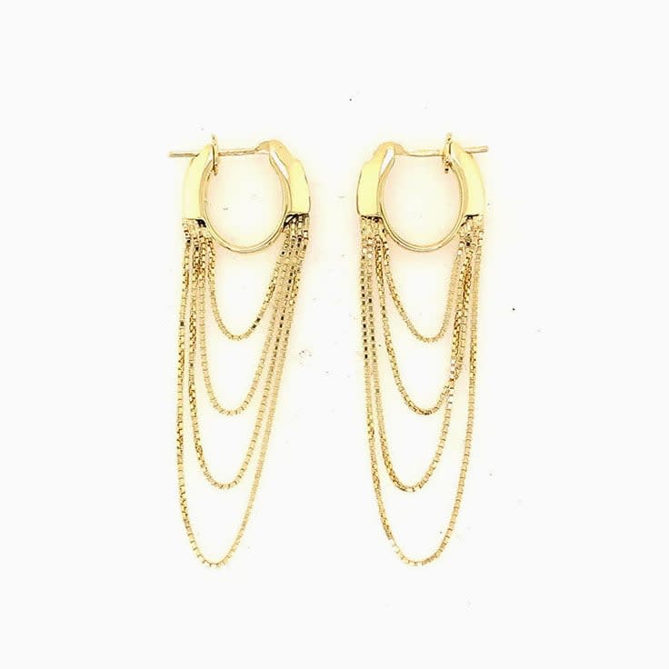 Gold Huggie Hoop Earrings