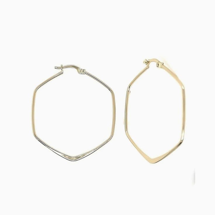 Large Gold Hoop Earrings