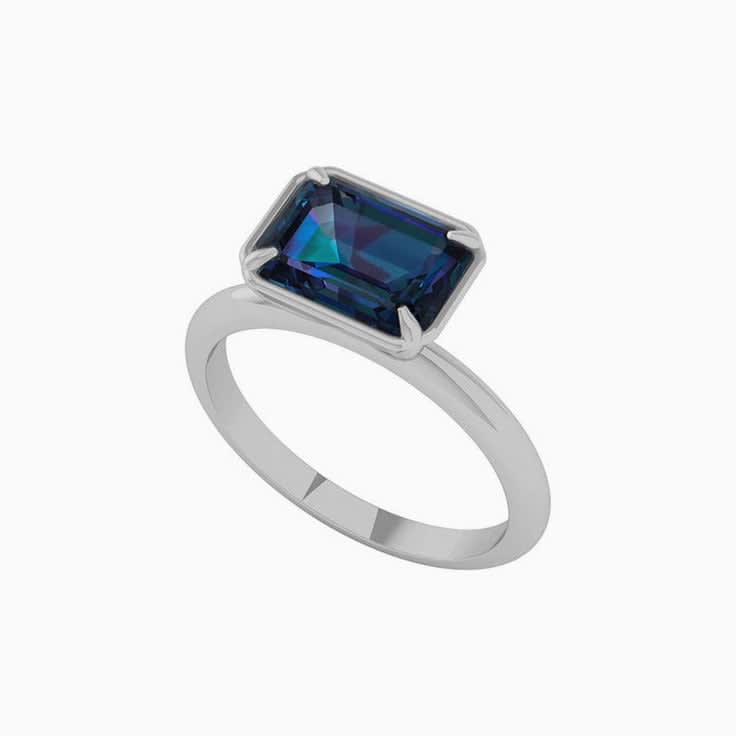 London Blue Top In Bezel Setting