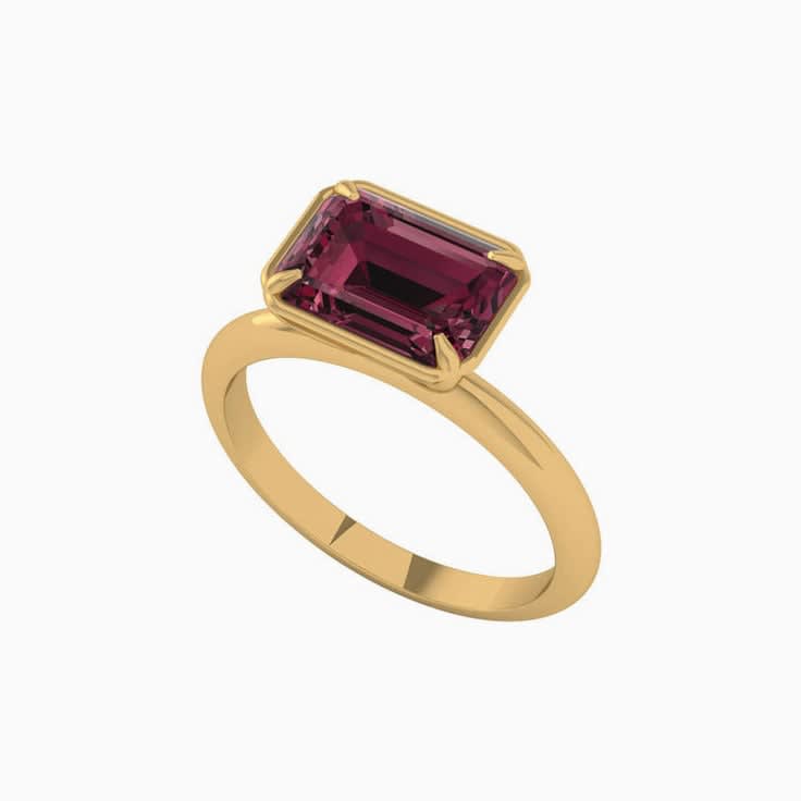 Rhodolite Gold Ring