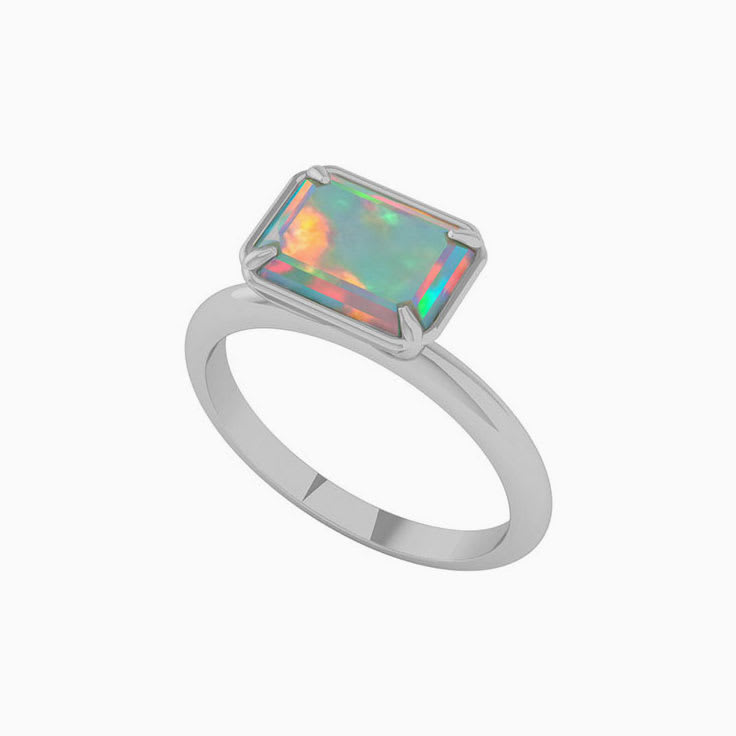 Opal And Gold Ring