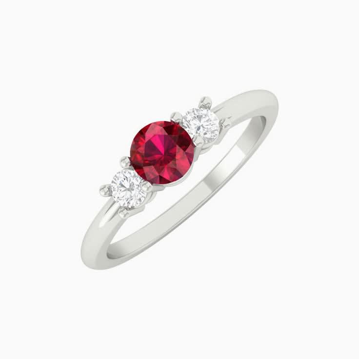 Ruby and diamond trilogy Ring