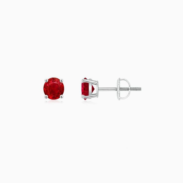 Red Ruby studs