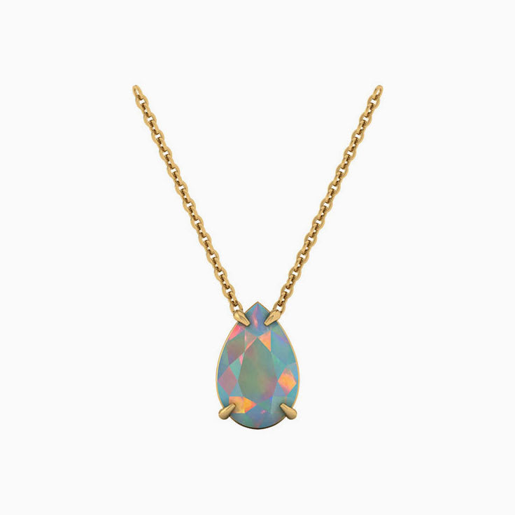 Pear Opal Necklace