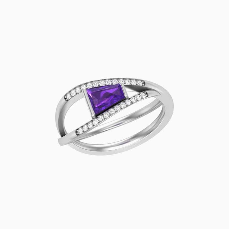 Day Dress Ring Amethyst