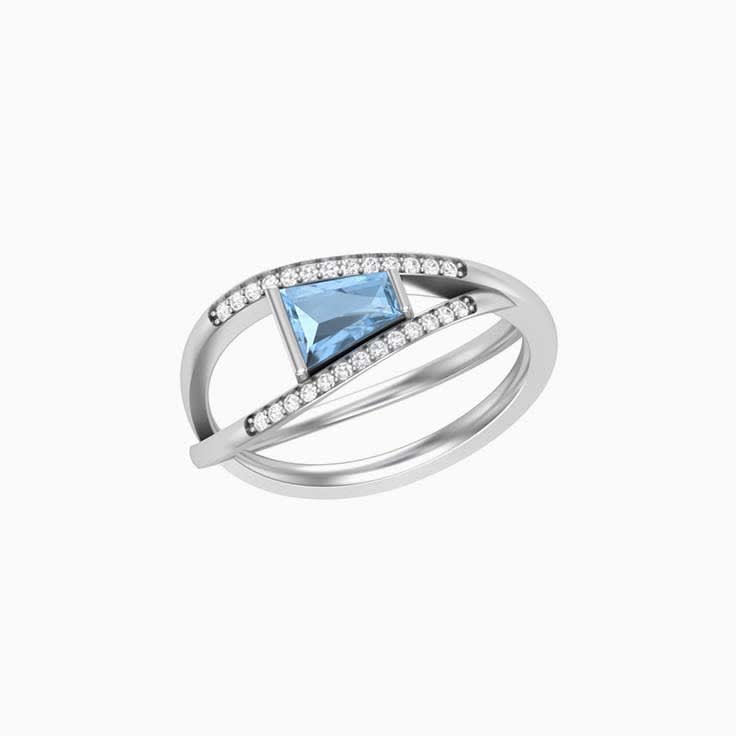 Day Dress Ring Aquamarine