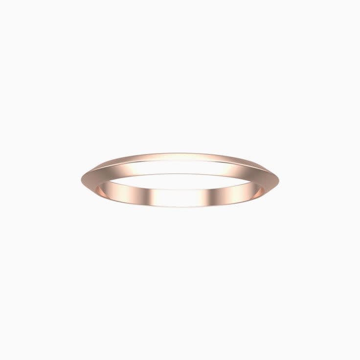 Plain Knife Edge Wedding Band