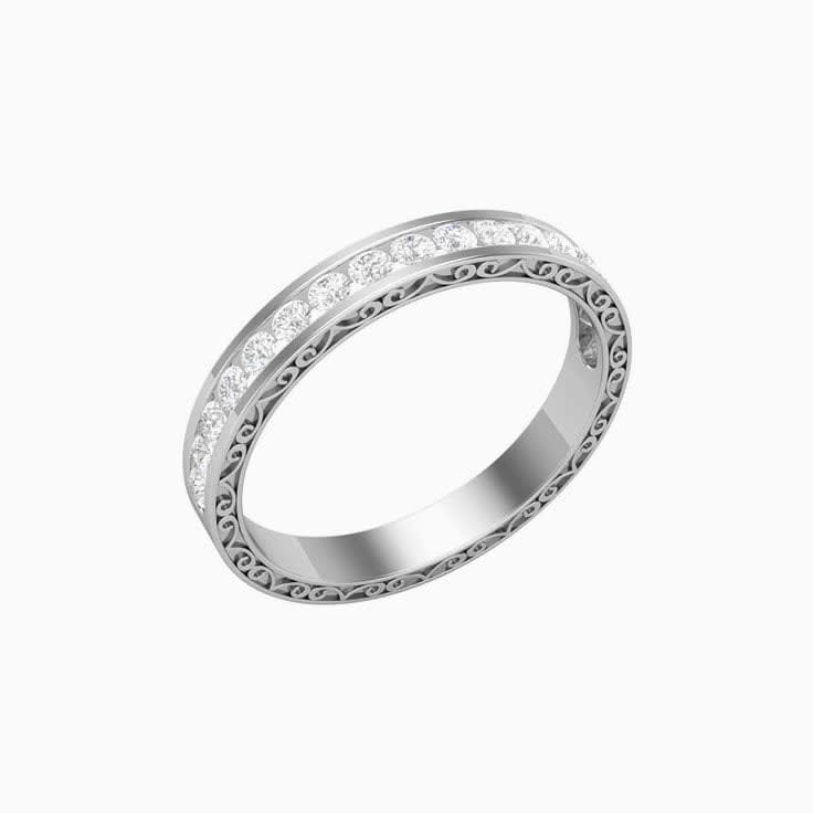 Carved Wedding band